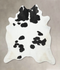 Black and White XX-Large Brazilian Cowhide Rug 7'11