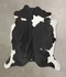 Black and White X-Large Brazilian Cowhide Rug 6'7