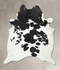 Black and White XX-Large Brazilian Cowhide Rug 8'5