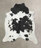 Black and White XX-Large Brazilian Cowhide Rug 7'10