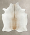 Grey with Beige XX-Large Brazilian Cowhide Rug 8'1