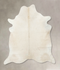 Ivory with Beige XX-Large Brazilian Cowhide Rug 8'2