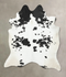 Black and White XX-Large Brazilian Cowhide Rug 8'5