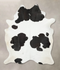 Black and White XX-Large Brazilian Cowhide Rug 8'8