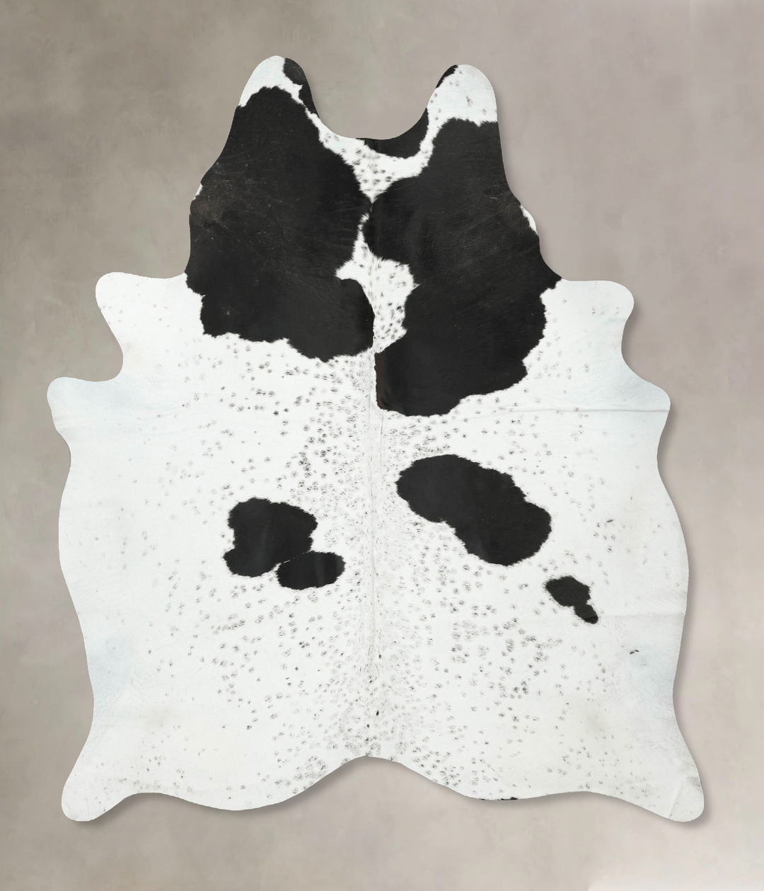 Black and White XX-Large Brazilian Cowhide Rug 7'11"H x 6'6"W #B16387