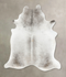 Medium Grey XX-Large Brazilian Cowhide Rug 8'8