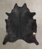Solid Black XX-Large Brazilian Cowhide Rug 9'4