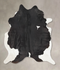 Black and White XX-Large Brazilian Cowhide Rug 8'6