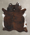 Tricolor X-Large Brazilian Cowhide Rug 7'4