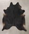 Solid Black XX-Large Brazilian Cowhide Rug 8'0