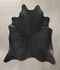 Solid Black XX-Large Brazilian Cowhide Rug 8'1