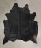 Solid Black XX-Large Brazilian Cowhide Rug 7'11