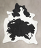 Black and White XX-Large Brazilian Cowhide Rug 7'9