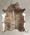 Dark Brindle XX-Large Brazilian Cowhide Rug 7'10