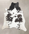 Black and White XX-Large Brazilian Cowhide Rug 8'1