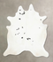 Black and White XX-Large Brazilian Cowhide Rug 9'0