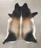 Grey with Beige XX-Large Brazilian Cowhide Rug 8'6