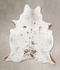 Salt and Pepper Brown XX-Large Brazilian Cowhide Rug 8'4