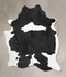 Black and White XX-Large Brazilian Cowhide Rug 8'1