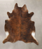 Dark Brindle XX-Large Brazilian Cowhide Rug 7'10