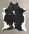 Black and White XX-Large Brazilian Cowhide Rug 8'7