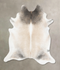 Grey with Beige XX-Large Brazilian Cowhide Rug 9'0