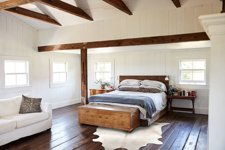 Taupe XX-Large Brazilian Cowhide Rug 8'6"H x 8'0"W #B16727 by Hudson Hides