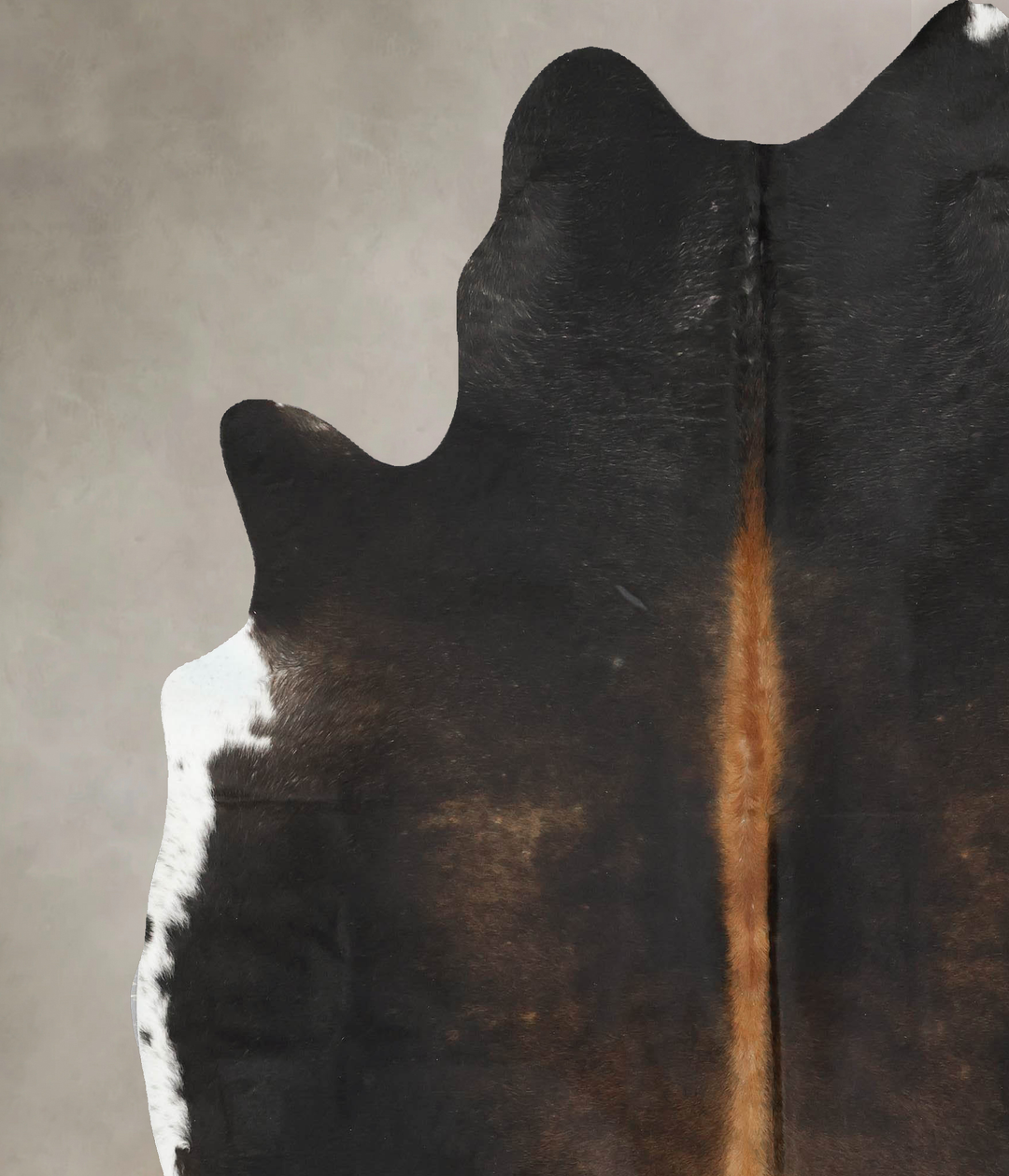 Chocolate XX-Large Brazilian Cowhide Rug 7'9"H x 6'8"W #B16741 by Huds