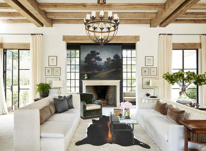 Chocolate XX-Large Brazilian Cowhide Rug 7'9"H x 6'8"W #B16741 by Hudson Hides