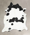 Black and White X-Large Brazilian Cowhide Rug 7'0