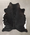 Black and White Large Brazilian Cowhide Rug 6'8