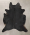Solid Black X-Large Brazilian Cowhide Rug 7'4