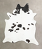 Black and White XX-Large Brazilian Cowhide Rug 8'3