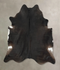 Solid Black XX-Large Brazilian Cowhide Rug 7'11
