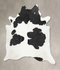Black and White X-Large Brazilian Cowhide Rug 7'9
