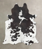 Black and White X-Large Brazilian Cowhide Rug 7'6