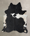 Black and White XX-Large Brazilian Cowhide Rug 8'7