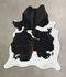 Black and White Large Brazilian Cowhide Rug 6'9