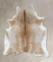 Grey with Beige X-Large Brazilian Cowhide Rug 8'0