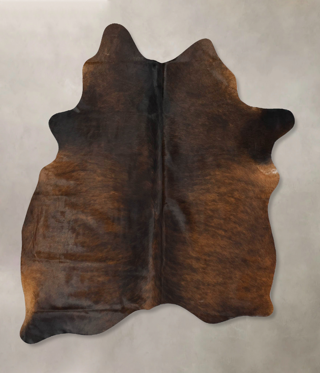 Dark Brindle Large Brazilian Cowhide Rug 6'5"H x 5'5"W #B17140 by Huds
