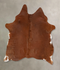 Solid Brown X-Large Brazilian Cowhide Rug 6'8