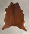 Solid Brown X-Large Brazilian Cowhide Rug 7'1