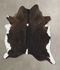 Chocolate and White X-Large Brazilian Cowhide Rug 7'9