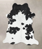 Black and White X-Large Brazilian Cowhide Rug 7'4