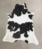 Black and White X-Large Brazilian Cowhide Rug 7'3