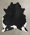 Black and White X-Large Brazilian Cowhide Rug 7'4