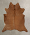 Solid Brown X-Large Brazilian Cowhide Rug 7'0