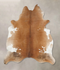 Brown and White Regular XX-Large Brazilian Cowhide Rug 7'9