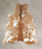 Brown and White X-Large Brazilian Cowhide Rug 6'8