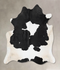 Black and White X-Large Brazilian Cowhide Rug 6'9
